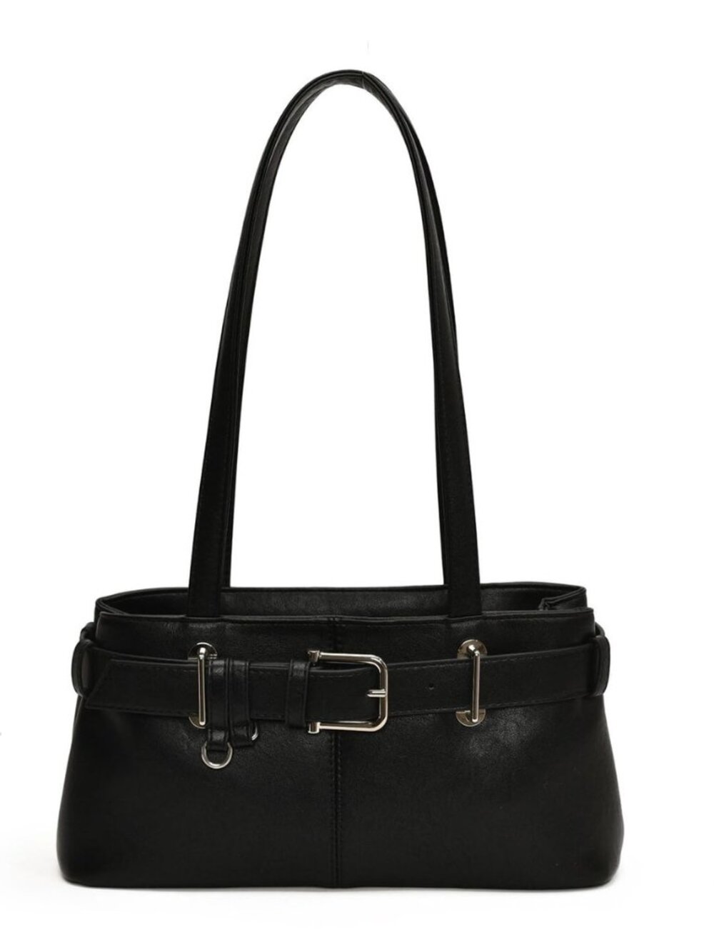 Shoulder Bag for Women Vintage Y2K Hobo Purse with Belt Buckle Small PU Leather
